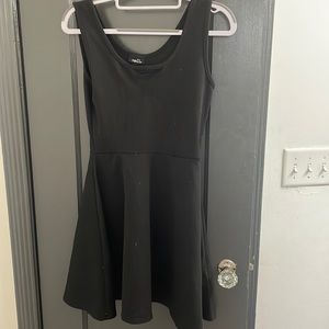 Black midi dress